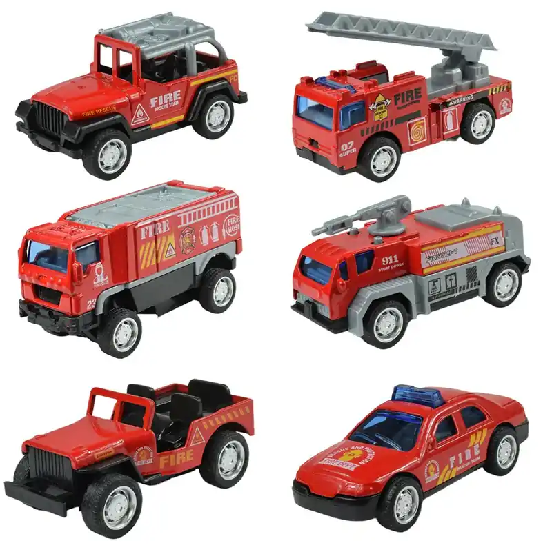 Fire Rescue Tűzoltó autók többféle változatban 1/55 1db Gyors szállítás