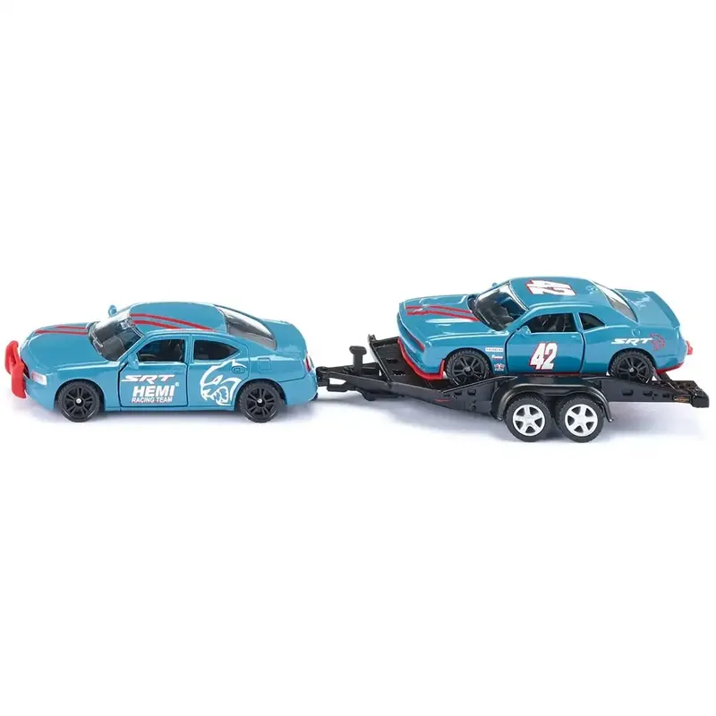 Szezonális akció SIKU Dodge Charger + Dodge Challenger SRT Racing kisautó kétdarabos szett 1/55