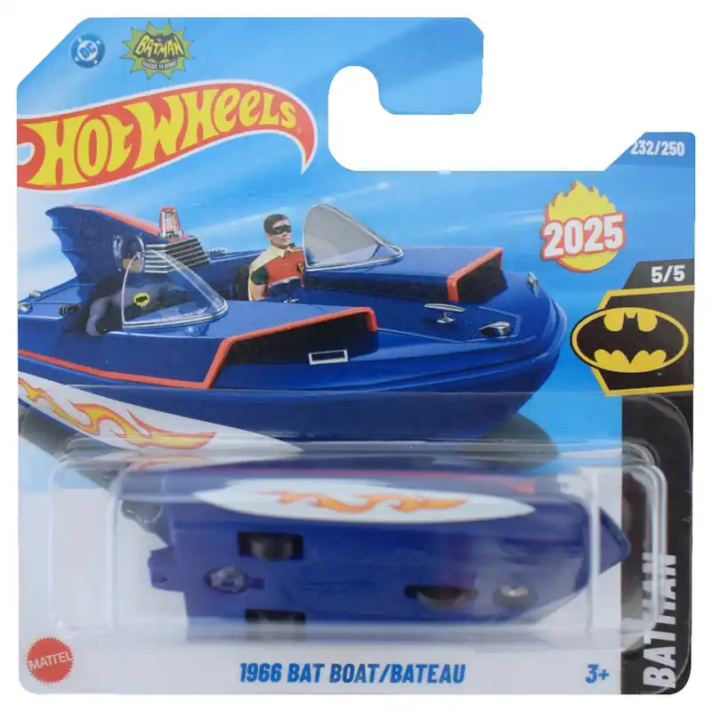Legkelendőbb Hot Wheels 1966 Bat Boat kék kisautó 1/64 - Mattel