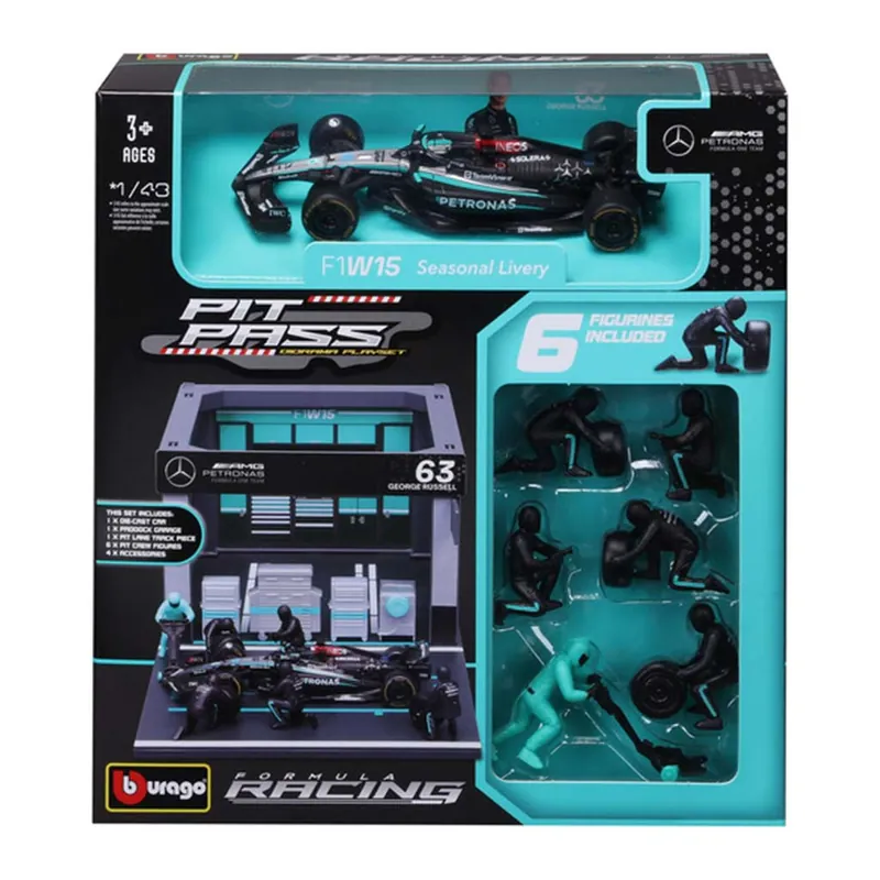Biztonságos vásárlás Bburago F1 versenyautó 1/43 - MB AMG W15 E Performance boxutca