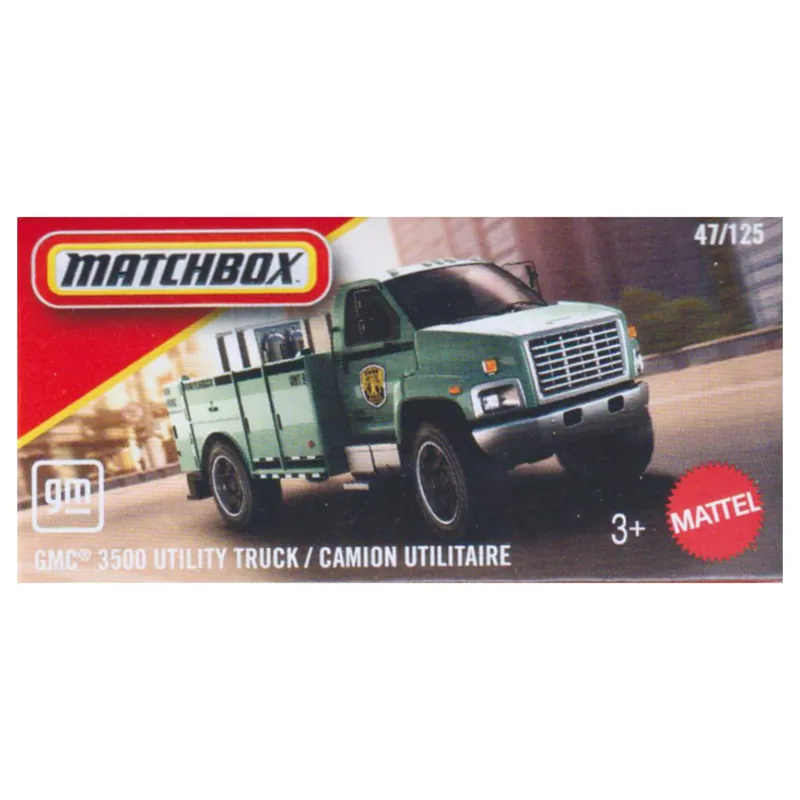 Biztonságos fizetés Matchbox GMC 3500 Utility Truck zöld kisautó 1/64 – Mattel