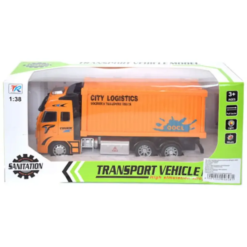Legjobb ár Konténeres teherautó jármű fénnyel kétféle változatban 1/38