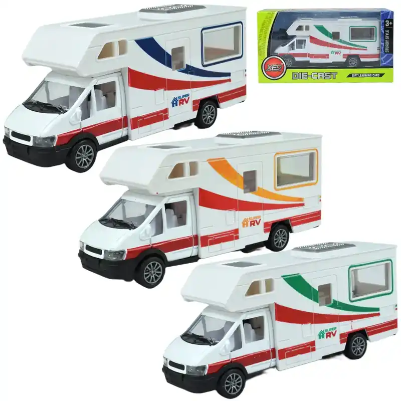 Azonnali szállítás Die-Cast Fém lakóautó többféle változatban 17cm 1db
