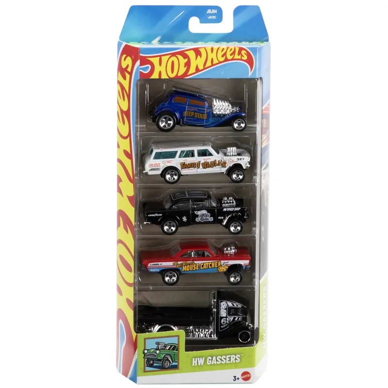 Azonnali szállítás Hot Wheels Gassers 5db-os kisautó szett 1/64 - Mattel