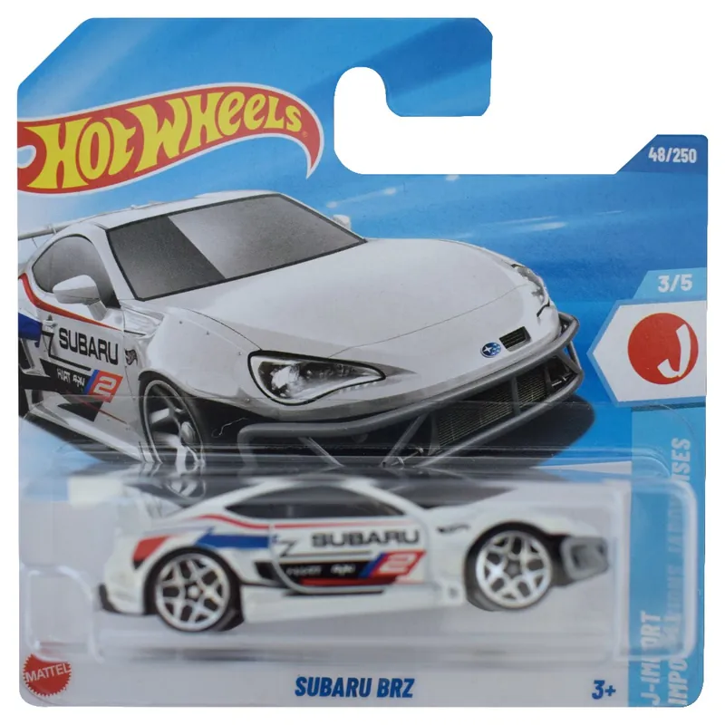 Hot Wheels Subaru BRZ fehér kisautó 1/64 - Mattel Exkluzív ajánlat