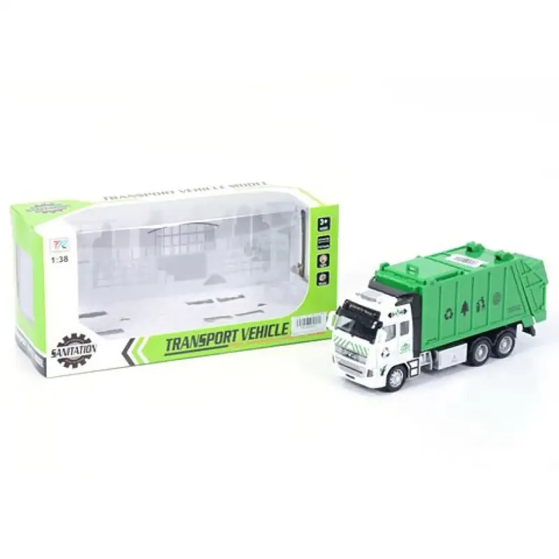 Szelektív hulladékgyűjtő kamion fénnyel és hanggal 1/38 Alacsony ár