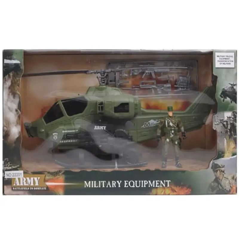 Nézd meg most Army katonai helikopter figurával
