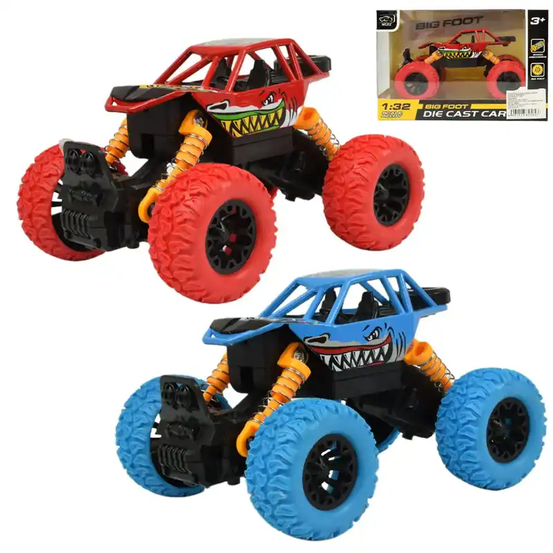Big Foot Series Lendkerekes cápás offroad terepjáró autó kétféle változatban 13cm Kihagyhatatlan ajánlat