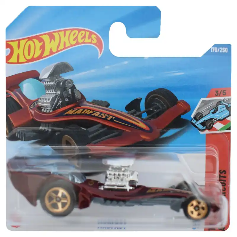 Kihagyhatatlan ajánlat Hot Wheels Madfast bordó kisautó 1/64 - Mattel
