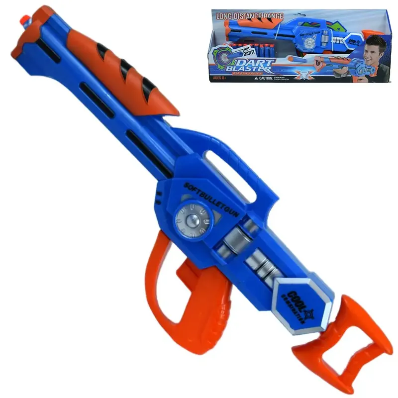 Újdonság Dart Blaster Manuális szivacslövő fegyver 10 méteres lövő távolsággal 46cm