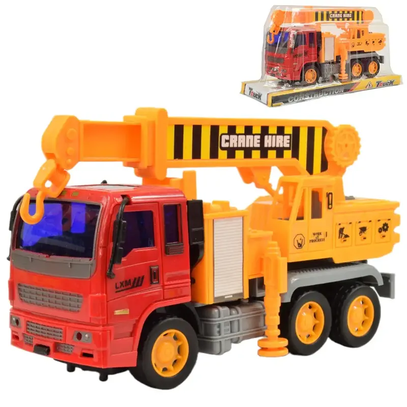 Vedd meg most Construction Truck Darus teherautó lendkerekes kialakítással 19cm