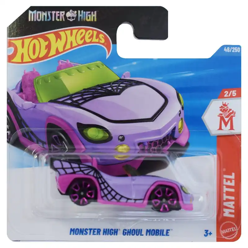 Expressz kézbesítés Hot Wheels Monster High Ghoul Mobile lila kisautó 1/64 - Mattel