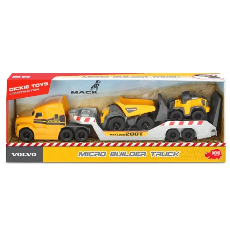 Legkelendőbb Mack Volvo Micro Builder Truck kamion 32cm - Dickie Toys