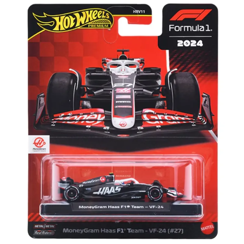 Hot Wheels Formula 1 MoneyGram Haas VF-24 ( 27) kisautó 1/64 - Mattel Árengedmény
