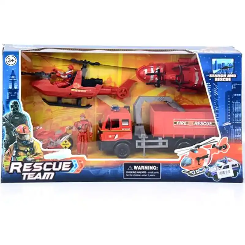 Rescue Team tűzoltósági játék szett járművekkel Vedd meg most