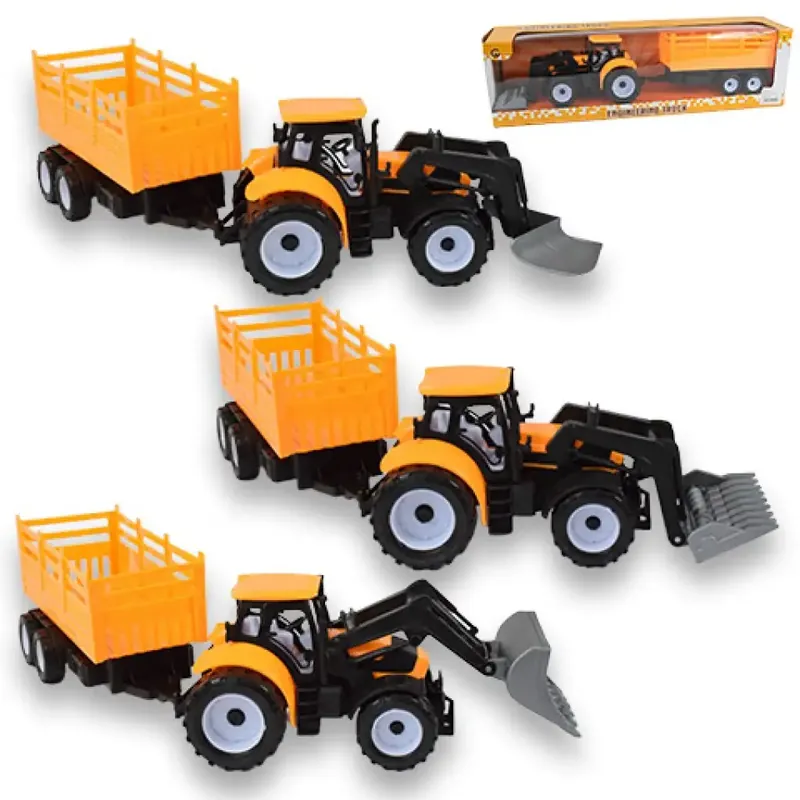 Ajánlat Engineering Truck Kotró traktor munkagép kéttengelyes utánfutóval 45cm