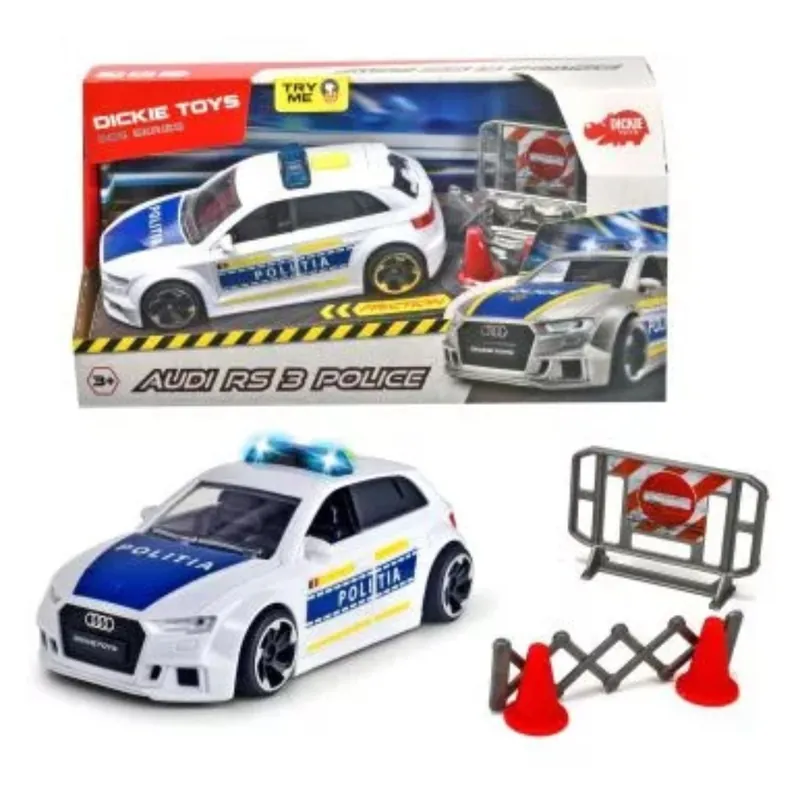 Audi RS 3 rendőrautó fény és hangeffektekkel 24cm - Dickie Toys Népszerű