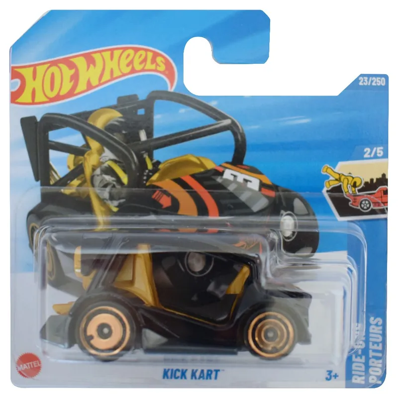 Hot Wheels Kick Kart fekete kisautó 1/64 - Mattel Expressz szállítás