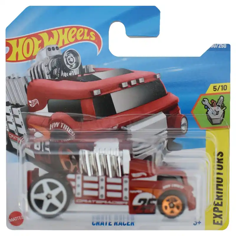 Szuper akció Hot Wheels Crate Racer bordó kisautó 1/64 - Mattel