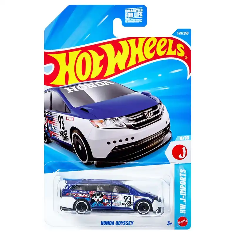 Hot Wheels Honda Odyssey fehér-lila kisautó 1/64 - Mattel Exkluzív ajánlat