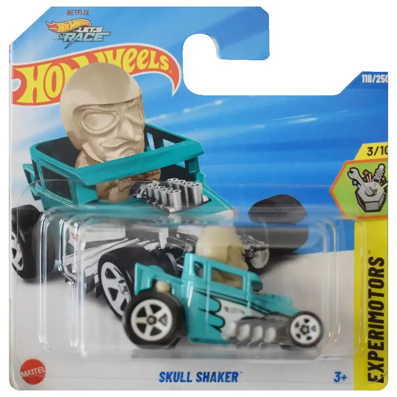 Árengedmény Hot Wheels Skull Shaker kék-fehér kisautó 1/64 - Mattel
