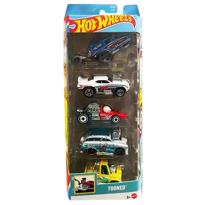 Azonnal elérhető Hot Wheels Tooned 5db-os kisautó szett 1/64 - Mattel