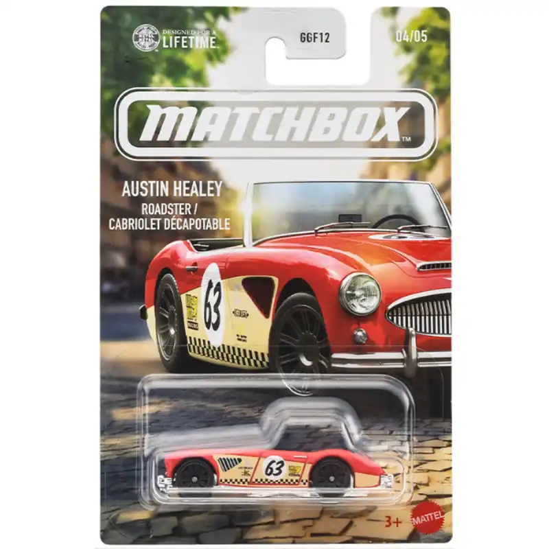 Különleges ajánlat Matchbox Ikonikus Austin Healey Roadster kisautó 1/64 – Mattel