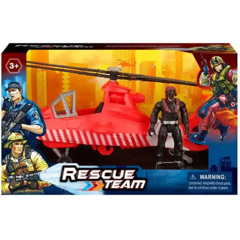 Vásárlói kedvenc Rescue Team tűzoltósági helikopter figurával