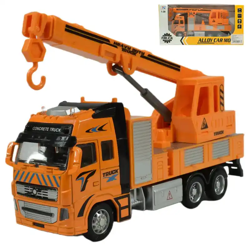 Alloy Car Lendkerekes csörlődarus teherautó 20cm Prémium