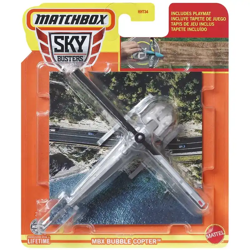 Legjobb ár Matchbox SkyBusters - MBX Bubble Copter™ modell 1/64 - Mattel