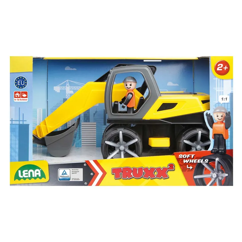 Szezonális akció LENA Truxx 2 Kotrógép dobozos 35cm