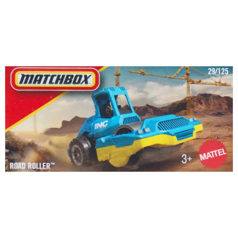 Árcsökkenés Matchbox Road Roller kék kisautó 1/64 – Mattel