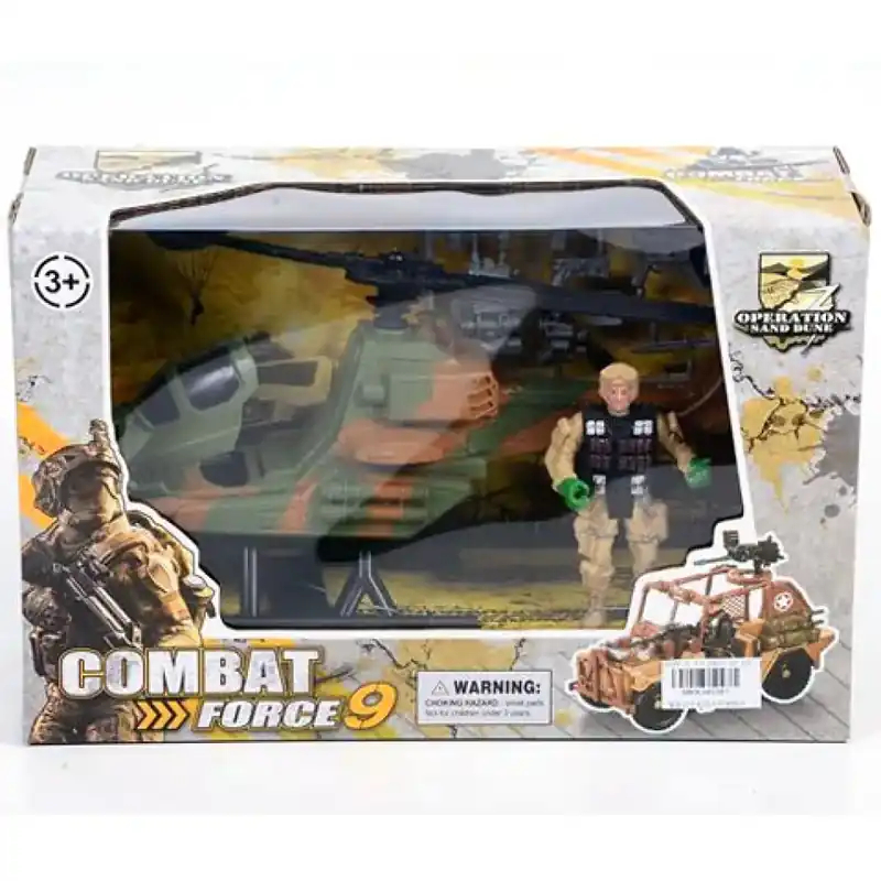 Combat Force 9 Felderítő helikopter akció figurával Outlet