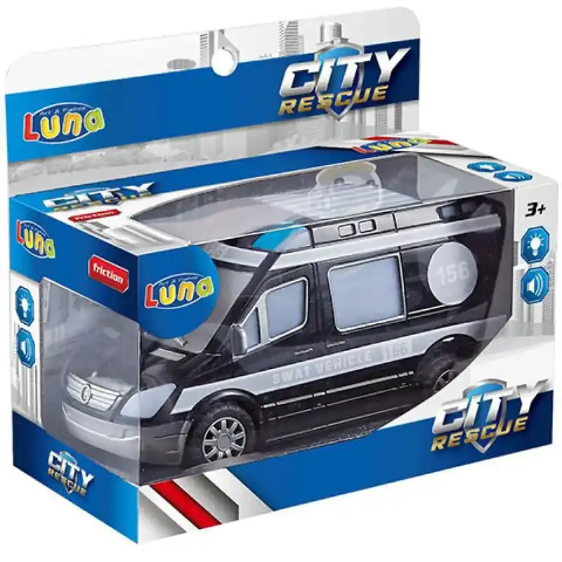 Vedd meg most City Rescue SWAT kisbusz fénnyel és hanggal