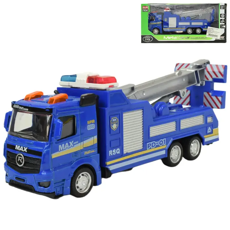 Azonnali szállítás Magic Truck Rendőrségi lendkerekes kamion többféle változatban 20cm