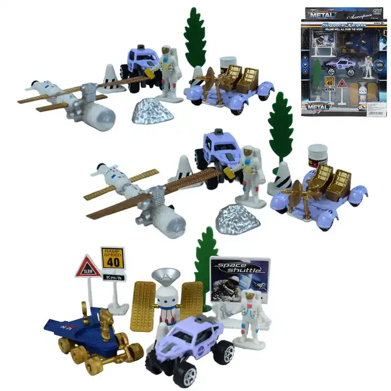 Space Team Űr játékszett járművekkel és kiegészítőkkel többféle változatban 1db Csak ma