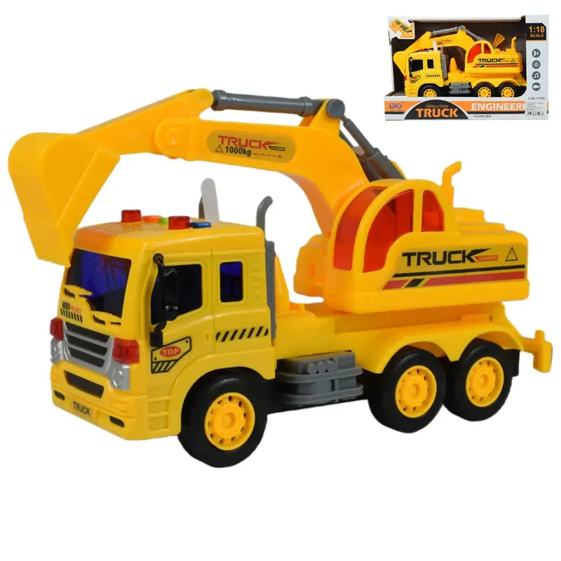 City Truck Markolós teherautó fénnyel és hanggal 1/18 Népszerű