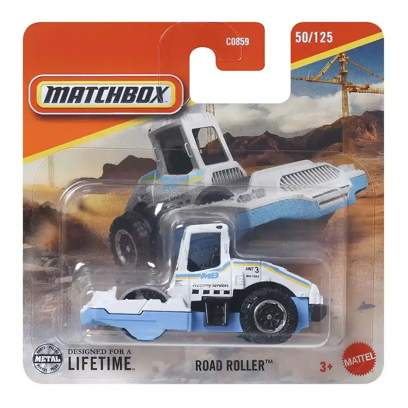 Matchbox Road Roller kisautó 1/64 - Mattel Szezonális akció