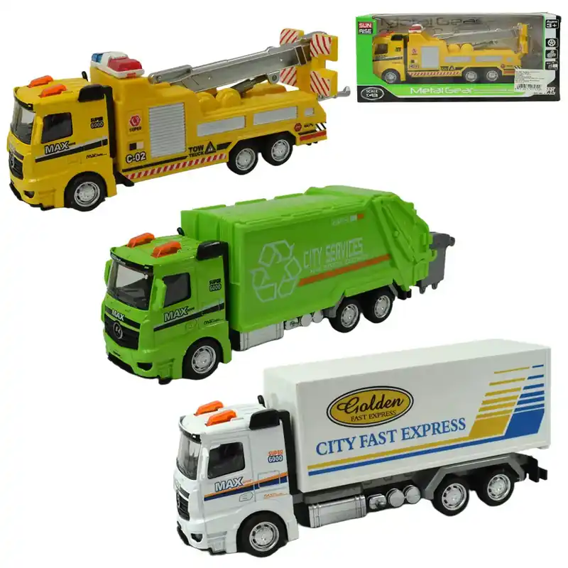 Magic Truck Lendkerekes teherautó többféle változatban 20cm 1db Gyors szállítás