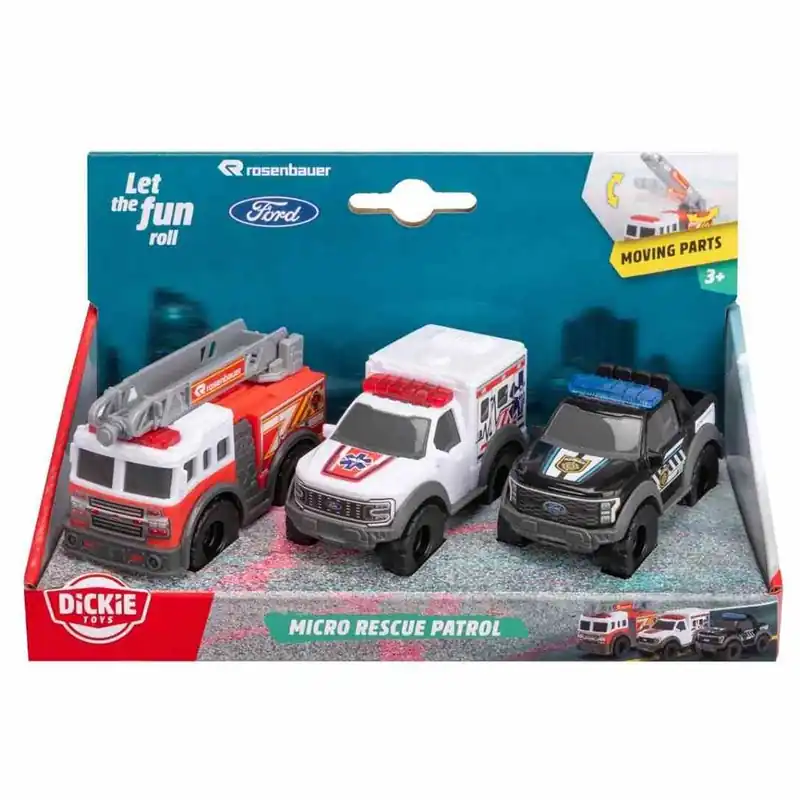 Azonnali szállítás Mikro mentő járművek többféle változatban 1/64 - Dickie Toys