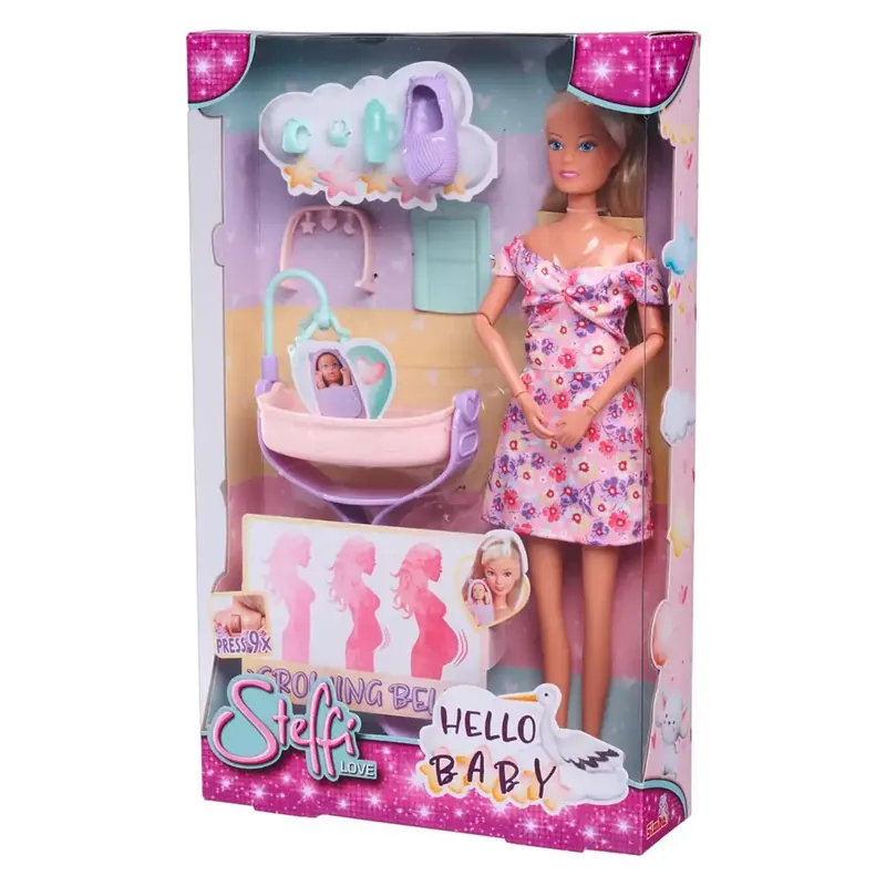 Steffi Love Steffi terhes baba bölcsővel és kiegészítőkkel - Simba Toys Azonnali szállítás