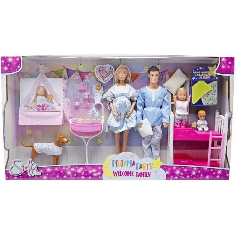 Steffi Love – Pizsama Party család játékszett - Simba Toys Akció