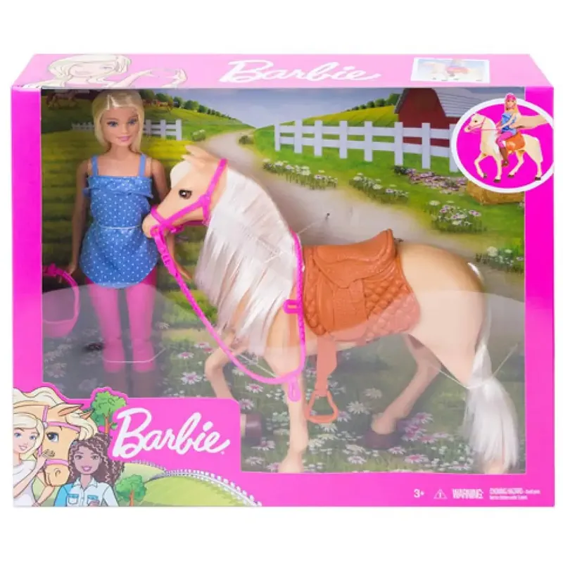 Barbie lovas szett babával - Mattel Vedd meg online