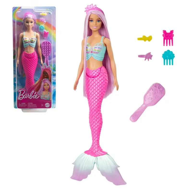 Utolsó esély Barbie Dreamtopia Varázslatos frizura sellő baba 2024 - Mattel