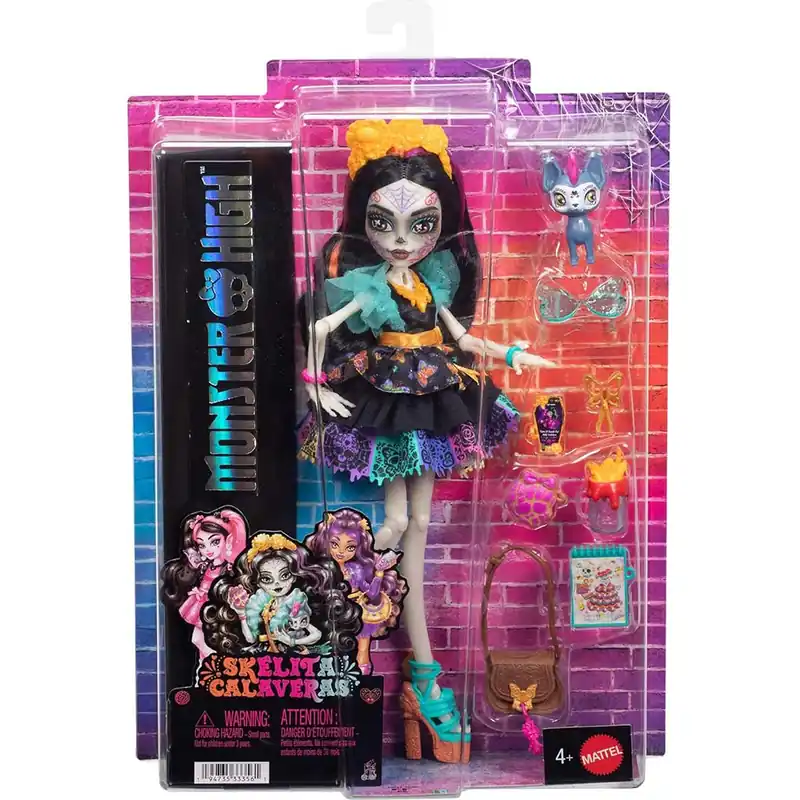 Kihagyhatatlan ajánlat Monster High Skelita Calaveras baba kiegészítőkkel - Mattel