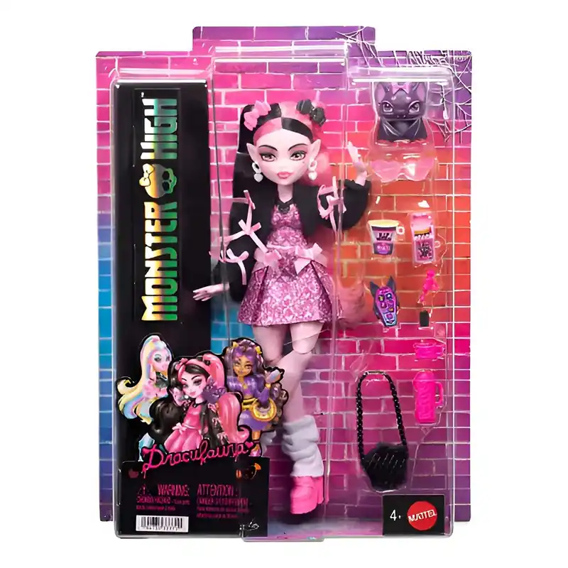 Monster High Draculaura baba kiegészítőkkel - Mattel Prémium