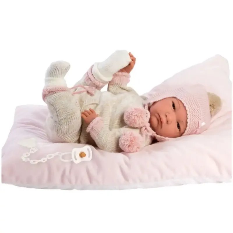 Ajánlat Llorens Reborn limitált kiadású élethű újszülött baba bojtos ruhával 42cm-es