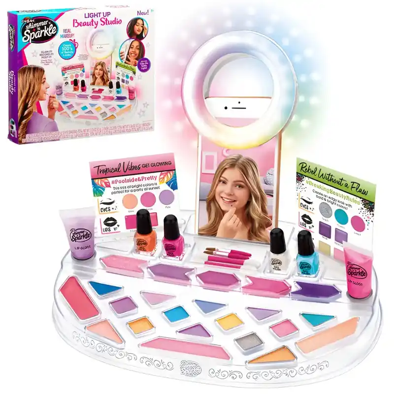 Cra-Z-Art Shimmer and Sparkle - Szépségszalon sminkszett körömlakkal Exkluzív ajánlat