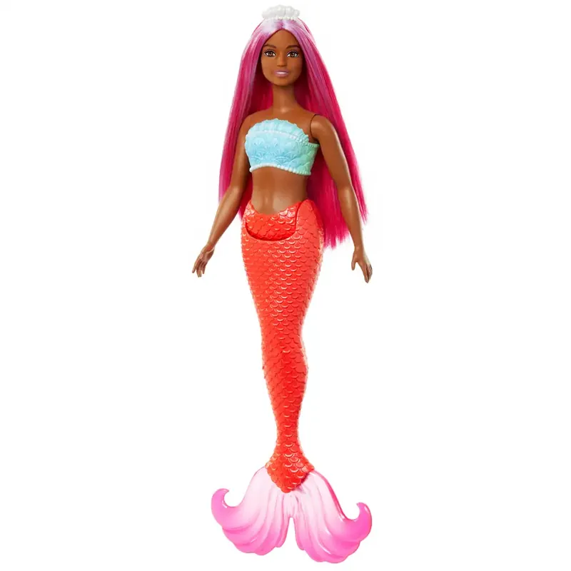 Barbie Dreamtopia Sellő baba rózsaszín hajjal és korallszínű uszonnyal - Mattel Legjobb ár
