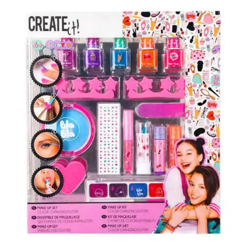 Akció Canenco Create it! Színváltós, csillámos Make-Up szett